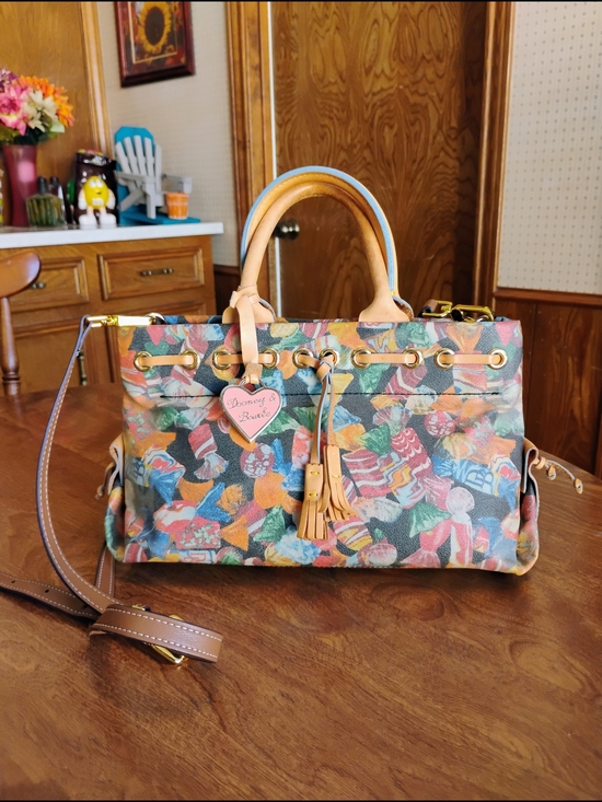 Dooney & Bourke Handbags - Dooney & Bourke Hard Candy All Over Coated Canvas Satchel/Cross Body Purse